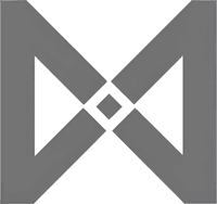 Минималистичный абстрактный логотип компании НеоПраздник Бизнес в серых тонах на белом фоне